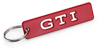Volkswagen 1H2087010 Porte-clés VW GTI en métal rouge 6 x 1,4 cm