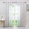 Joyswahl Voile Gardine in Ausbrenner Qualität mit edlem Ranken-Design transparenter Vorhang »Jessica« Unifarbiges Schals Wohnzimmer Fensterschal BxH 140x175cm Weiß mit Ösen 1 Stück