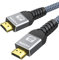 YOJOCK Cavo HDMI 2.1 8K 2M, Cavo HDMI 48Gbps 8K@60Hz, 4K@120Hz, Cavo HDTV Dolby Vision eARC HDCP 2.2 VRR HDR10 Compatibile con PS5, PS4 Pro, Ricevitore, Xbox S, TV OLED, Soundbar, Monitor(2metri)