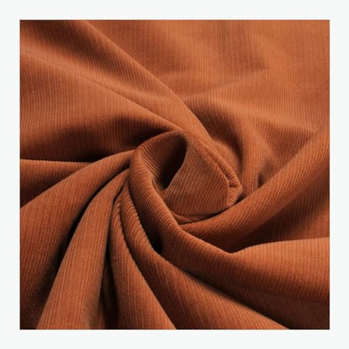 Stoff am Stück Stoff Baumwolle Cord rehbraun Baumwollstoff Babycord Feincord braun
