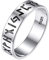 Silvora Herren Damen Viking Rune Fingerring 5mm breit 925 Silber Retro Wikinger Siegelring Punk Hip Hop Rolexring Partnerring Freundschaftsring Ringgröße 62 (20)