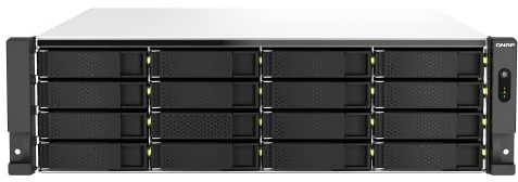 QNAP TS-h2287XU-RP-E2336-32G-US NAS ibrido a 22 baia 3U con processore Intel® Xeon®, Dual 10GbE, ZFS Storage per applicazioni aziendali ad alta intensità di dati