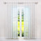 SCHOAL Transparente Gardine Schal mit Schlaufen Modern Vorhang Ausbrenner Ranken Muster 1 Stück BxH 140x245cm Weiß