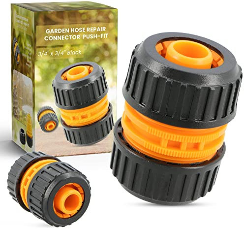Instalguru Gartenschlauch Reparator 3/4'' x 3/4'' Schlauchkupplung Adapter Verbinder Fitting Wasserschlauch Verbindungsstück Schlauchverbinder Verbindung Zwei Schläuchen Verlängerung Gartenzubehör