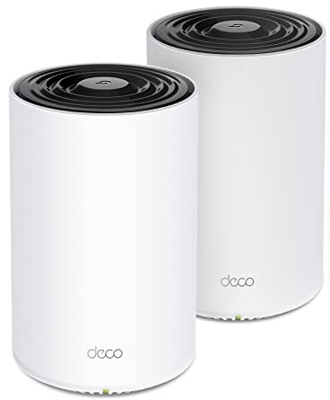 TP-Link Deco PX50 Powerline WLAN Mesh Set (2er Pack), Dualband Wi-Fi 6 AX3000 + G.hn G1500,Reichweite bis zu 420m², ideal zur großer Räume und Dicker Mauern, WPA3, weiß