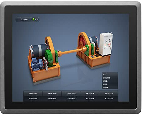 SunKol 15 Zoll lüfterloser Industrie-Panel-PC, All-in-One Panel-PC mit kapazitivem Touchscreen, 2xUSB2.0, 2xUSB3.0, HDMI, 2xRS232, LAN (I3-7100U, kein RAM, Keine SSD, kein System)