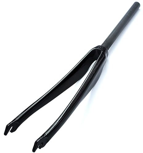 Forcelle Rigide per Bici da Strada 700C Forcella Anteriore in Fibra di Carbonio C Freno QR 9x100mm Forcelle per Bicicletta Ultraleggere 1-1/8'' con Tubo Dritto Senza Filettatura 370g (Colore : B