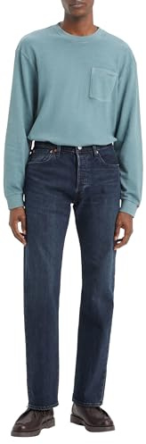 Levi's Herren Jeanshose 501 Original mit Knopfleiste, Straight Fit, Blau (People Everywhere Stretch), W38/L32