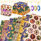 TOPJOWGA 8 Stücke Eid Mubarak Geschenkpapier mit 3 Rollen Band, 70 x 50 cm Ramadan Geschenkpapier, Mond Stern Geschenk Papier Geschenkverpackung, Muslim DIY Wrapping Paper Geschenkpapier Mädchen Junge