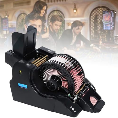 Mélangeur et revendeur automatique de cartes 2 en 1, revendeur électrique de mélange de cartes de poker de casino pour 8 jeux, machine de séparation de cartes de poker pour UNO, Texas Hold'em,maison,