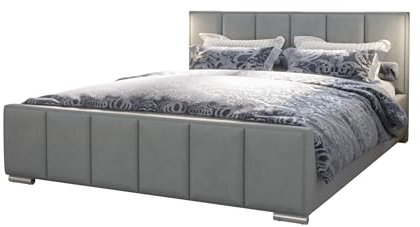Verona Idee Polsterbett Astana Metallrahmen 4 Farben 4 Breiten SCHWARZ 120cm X 200cm