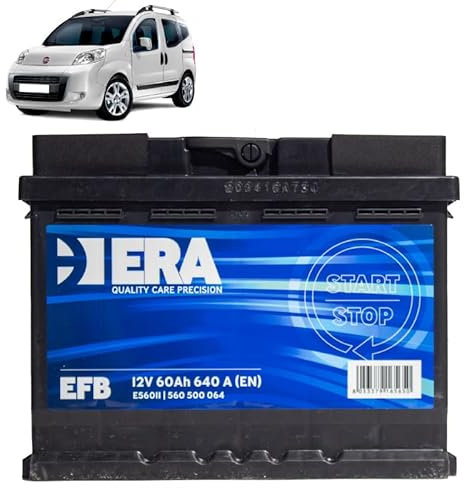 Batteria 60Ah EFB per Fiat Fiorino 1.3 MJT gasolio 2008+