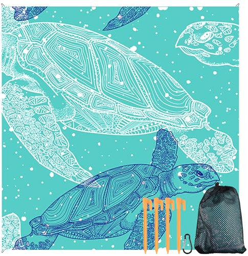 Asciugamano da Spiaggia in Microfibra, Grande Portatile Coperte da Picnic, Coperta Picnic 210 x 200 cm, Coperta da Spiaggia, Tappetino da Spiaggia, Telo da Spiaggia Senza Sabbia, per Viaggi, Spiaggia