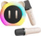 Karaoke Machine for Kids, Portable Bluetooth Karaoke Speaker with 2 Wireless Microphones with LED Lights, Girls Boys Gift Toys for Birthday Party Christmas Supports TF Card/USB, AUX in (White)