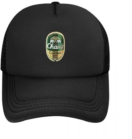 Atmungsaktiv Mesh Baseballmütze Sporthut Thai Chang Beer Label Baseball Cap schwarz Fashion Beach Anime Hut für Männer Frauen
