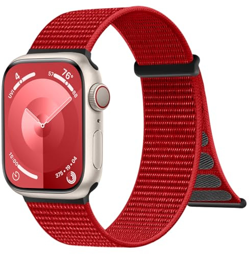 IMIVIO Adjustable Nylon Straps for Apple Watch 40mm 38mm 41mm 42mm 44mm 45mm 46mm 49mm Women and Men