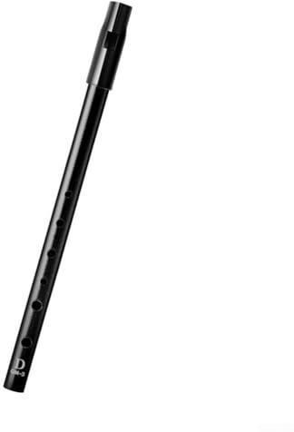 Irische Pfeife, Flöte in C D Bb Schlüssel mit Fingerführung und Tragetasche (schwarzer C-Schlüssel)
