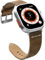 CooBES Correas de cuero genuino compatibles con Apple Watch Ultra 2 / Ultra 49 mm, 46 mm, 45 mm, 44 mm, 42 mm, para hombre y mujer., 49mm/46mm/45mm/44mm/42mm(Series 3 2 1), Cuero, No es una piedra