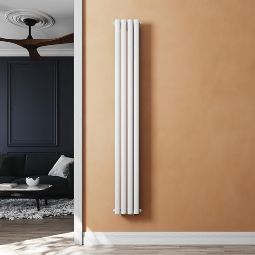 SUNXURY Badheizkörper 239x1800mm Design Röhrenheizkörper Vertikal Paneelheizkörper Einlagig Heizkoerper Weiß