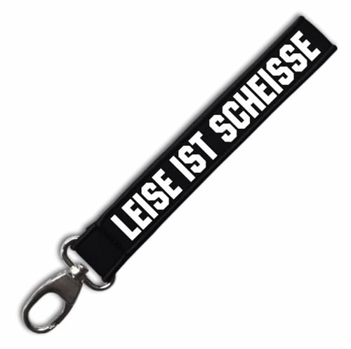 Spaß Kostet Schlüsselanhänger abwaschbar Schlüsselband Leise ist Scheisse lustige motorrad auto motive