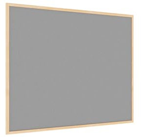 ALLboards Filztafel mit Holzrahmenn 100x80 cm, Grau