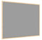 ALLboards Filztafel mit Holzrahmenn 100x80 cm, Grau