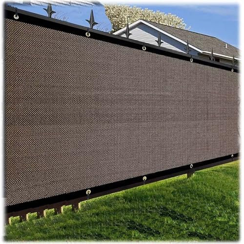 Malla Sombra Red Sombra Exterior Marrón,Malla de Sombreo con Ojales,Lona de Sombra Camping Resistente A UV 90% 3x4 4x6 5x5,Malla de Ocultacion Jardin Patio, Pérgola, Toldo RV(1 * 1m)