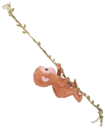 Toyvian Hängende Affen Deko Harz AFFE Statue Entzückende AFFE Figur Garten Baum Ornament Leicht Tragbar Detailreich Glatte Kanten Attraktives Aussehen Einzigartige Dekoration
