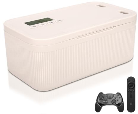 Safe Timed Lock Box, Phone Lock Box with Timer,Timer Lockable Storage Box For Kitchen/Home/School/Personal/Travel/Office/Medication Storage Boxs/Snacks(Battery Not Included)