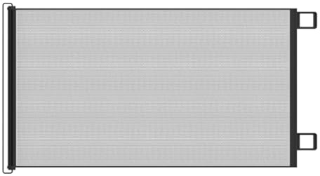 Qurygin Einziehbares Haustiergitter, 180 × 80 cm, Baby- und Hunde-Treppenschutz, Tore für Hunde, einziehbare Gitter-Treppengitter, Treppentür-Trennwand, kindersicheres Netz, Katzen-Schallwand, kein