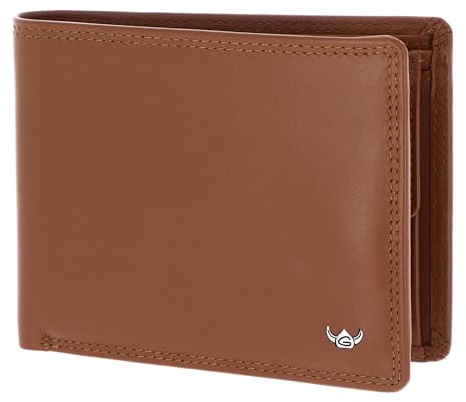 Golden Head Leder Geldbörse Polo RFID Protect Scheintasche 1138 Cognac braun