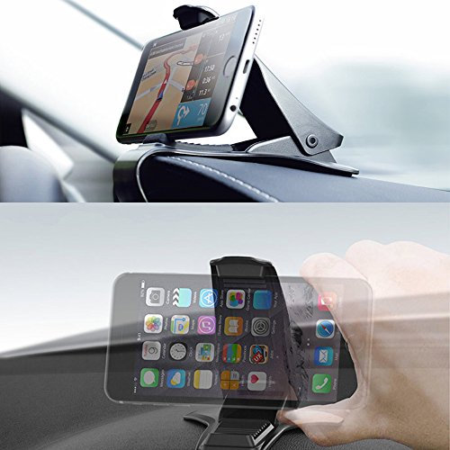 Soporte Móvil Coche, Dopobo Soporte Móvil, Soporte Teléfono Ajustable para iPhone X 8 8 Plus 7, Samsung S8 S7 S6, Huawei P20 P10, Xiaomi Mi A2 A1 Redmi Note 5 Mi2 Mi6 Mi5 y GPS