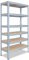 shelfplaza® 200x120x40cm PROFI Schwerlastregal verzinkt/Metallregal mit 6 Böden à 166kg Tragkraft/Kellerregal Metall, Garagenregal, Werkstattregal oder Regal Lagerregal/Steckregal Metall