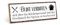 TypeStoff Holzschild mit Spruch – KÜCHENPERSONAL UND GESCHMACK – im Vintage-Look mit Zitat als Geschenk und Dekoration zum Thema Küche und kochen - HS-00387