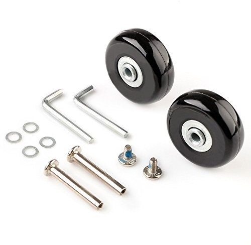 MEJOSER Ersatz Rollen für Koffer Gummi Rollen Räder Ersatz Wheels Rad für Trolley Samsonite Hartschalenkoffer Rollen mit kugellager Ersatzteile Reparatur Set