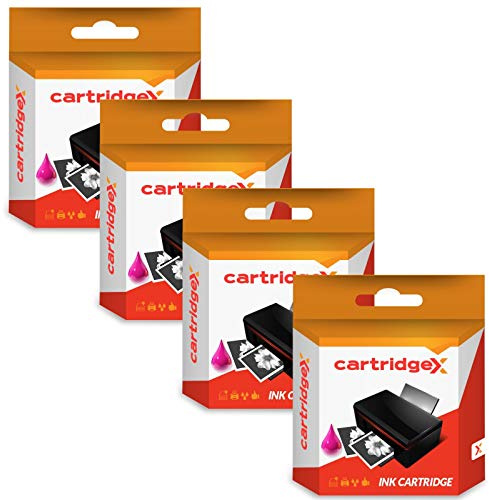 Cartridgex 4 Yellow Compatible Ink Cartridges Replacement for Epson Stylus Photo RX320 RX500 RX600