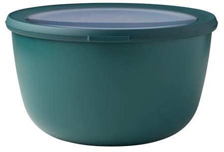 Mepal - Multi Bowl Cirqula Round - Vorratsdose mit Deckel - Geeignet als Luftdichte Aufbewahrungsbox für den Kühlschrank, Mikrowellengeschirr & als Frischhaltedosen - 3000 ml - Nordic Pine