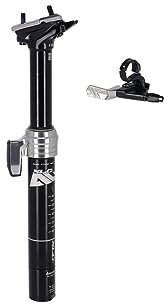 XLC All MTN Teleskopsattelstütze SP-T10B, Ø30,9mm, 400mm, sz, Remote, Hub 125mm, Schwarz