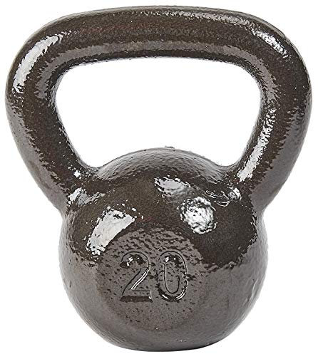 Everyday Essentials All Purpose Solid Cast Iron Kettlebell - Grey