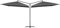 vidaXL Parasol Double avec Mât en Acier Pare Soleil Parasol de Jardin Patio Terrasse Plage Balcon Extérieur Anti-UV 250x250 cm Anthracite