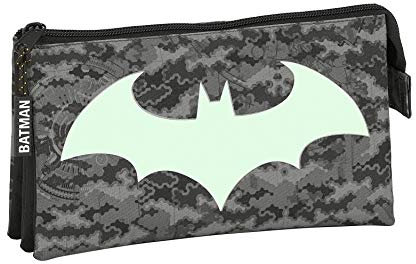 Safta Batman, Portatodo Unisex Niños, Gris/negro, 22x10x2 Cm