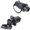 TAEUYYM Prise Remorque Et Prise Pour Remorque 3 Broches, Prise 12V Etanche Remorque 3 Broches Femelle Male, Prise 3 Broches Convient Remorque RV Voiture Tracteur Agricole Véhicule(4 Points De Montage)