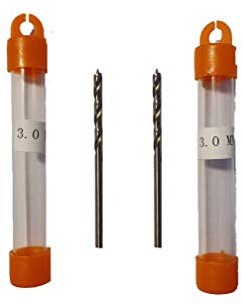 jjw-germany 2 St. HSS-G Präzisions Holzbohrer Spiralbohrer (D= 3,0 mm) mit Zentrierspitze