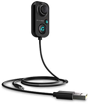 Caliber Bluetooth Receiver - Carkit - Für Audio -Auto -Radio -Stereo - 3,5 mm Jack Aux - mit Abholtaste - Bluetooth 5.1 - PMT061BT - Angetrieben von USB - Schwarz - 100 x 33 x 129 mm