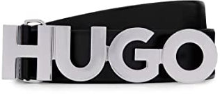 HUGO Damen Zula Belt 4 Cm-zl Gürtel, NEW - Black001, 80