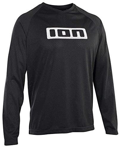 ION MTB-Jersey Langarm Logo Schwarz Gr. S