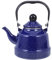 HEMOTON Enameled Tea Kettle with Handle Stovetop Tea Kettle Enamel Teapot for Home Kitchen Blue 1. 1L