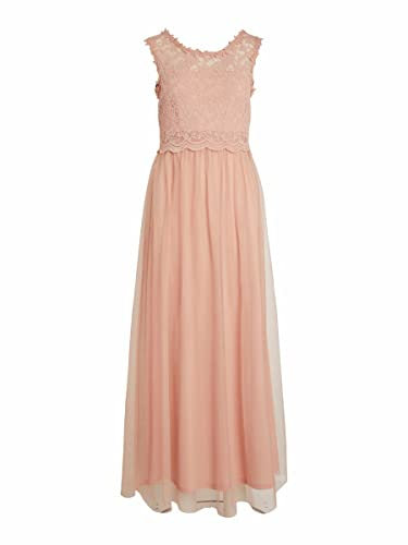 Vila Vilynnea Maxi Dress-Noos Vestito da Cocktail, Misty Rose, 50 Donna