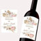 guf Autocollant d'emballage De Bouteille De Vin, étiquette Personnalisée avec Tout Texte, Décor Personnalisé pour Occasion, Baptême, Anniversaire, Baby Shower (C)