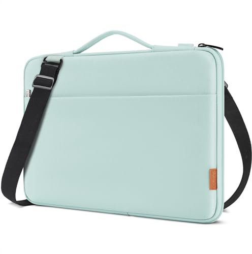 DOMISO 14 Pouces Housse Sac Protection Ordinateur Portable Sacoche pour 14 Lenovo Flex 4/Thinkpad L46 L480 T480s E485 A485 Chromebook S330/HP ProBook 640 645 G4/HP Stream 14,Menthe Verte
